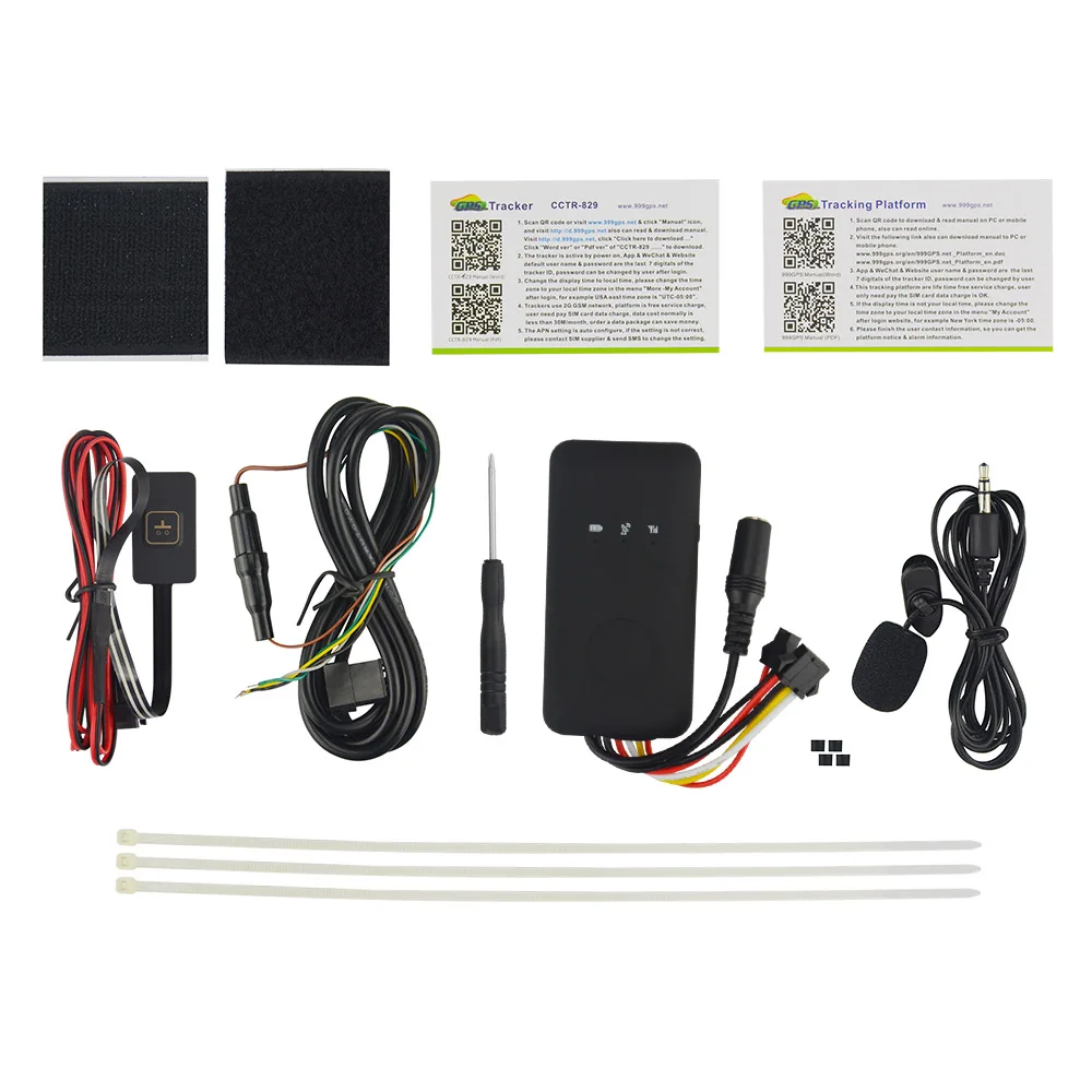 

Online Tracking Real Time Car GPS Tracker with Waterproof & Magnet CCTR-829 Anti-theft/Anti-jammer Locator with Shock Alarm