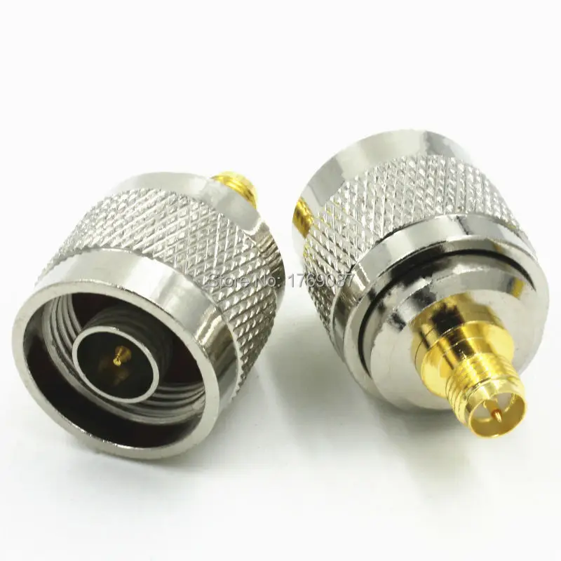 

2PCS N Male Plug to RP-SMA Female Plug RF Coaxial Adapter Connector