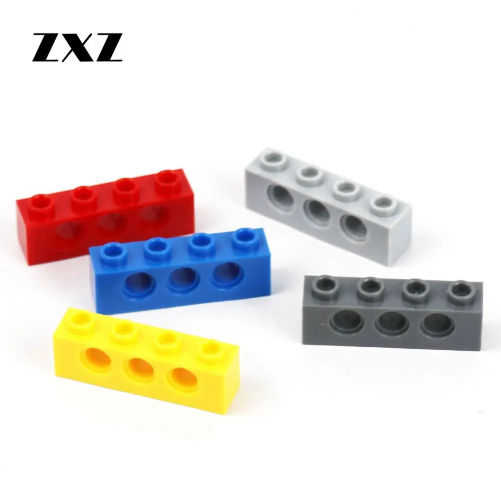 Технический кирпич 1x4 [3 отверстия] 20 шт./лот образовательный аксессуар