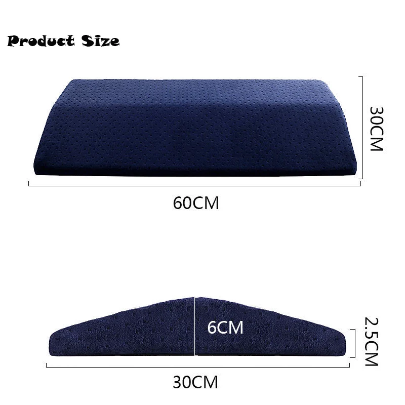 L016-Memory Cotton Lumbar Legs Pillow Triangle Sleeping Waist Back Support Cushion Pad Pregnant Pillow Cervical Protect Bedding (2)