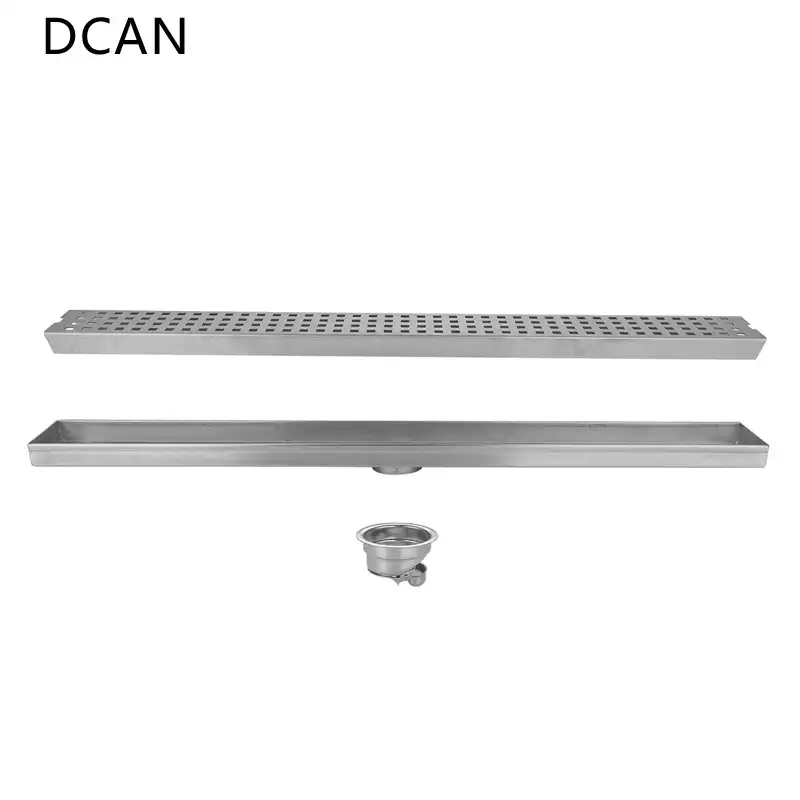 60cm Invisible Tile Insert Shower Grate Drains Waste Bathroom Floor Linear