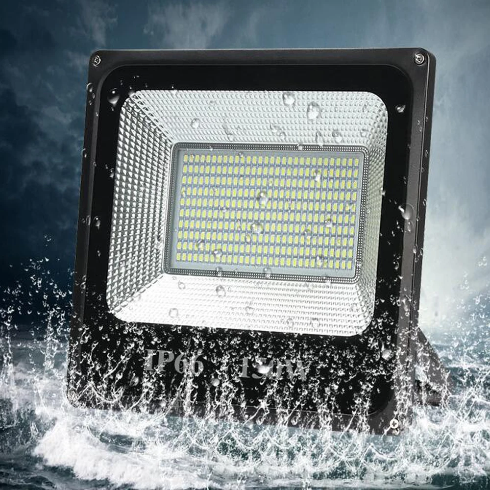 US $12.78 LED Flood Light 30W 50W 100W 150W 200W 300W 400W 500W High Power AC220V Waterproof IP66 Spotlight Outdoor Garden Lamp Lighting