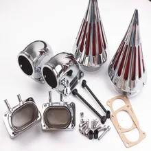 

For Suzuki Spike Air Cleaner Filter Kit Intake Set Boulevard M109R All Year Aluminum Motorcycle Accessories Air Filters Chrome