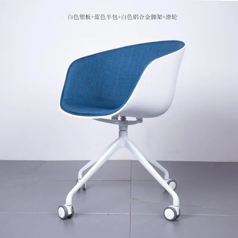 Retro Chair Dining Nordic Fashion Soft Bag Back Armchair Computer Rotating Office Lifting Cafe Chairs Cafe Silla Comedor - Цвет: style2