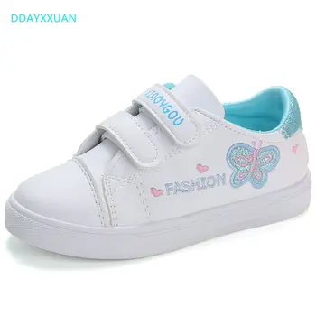 

Cute Baby Shoes For Girls Soft toddler Moccasins New Autumn Butterfly Printed kids Sneakers Children Boys sport shoes