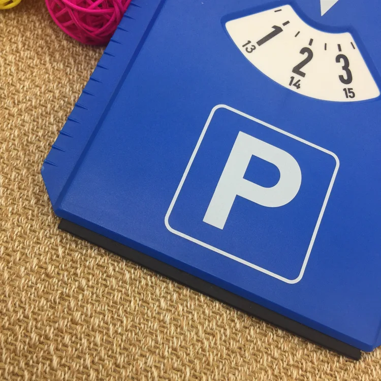Автомобильный парковочный диск Таймер Время прибытия дисплей синий пластик время парковки инструменты