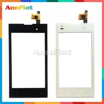 

10pcs/lot High Quality 4.5" For Fly IQ4418 Touch Screen Digitizer Front Glass Lens Sensor Panel Black white Free shipping