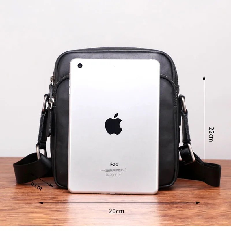 AETOO Shoulder diagonal bag men's small bag casual men's bag head layer mini square bag trend