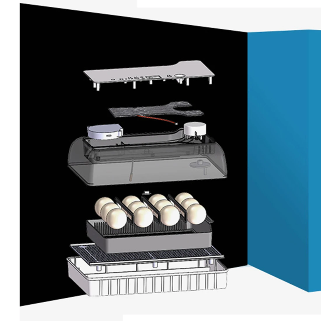 Newest Poultry Incubator Automatic Temperature Digital Eggs Incubator Eggs Best Farm Hatchery Machine For 12Pcs Eggs - EU Plug Newest Poultry Incubator Automatic Temperature Digital Eggs Incubator Eggs Best Farm Hatchery Machine For 12Pcs Eggs - EU Plug