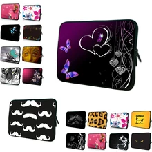 Viviration New Zippers 7/7.9/8.0/10/10.1/9.7/10.2/11.6/12/12.1 inch Laptop Liner Sleeve Cover Portable Bag Print Neoprene Case