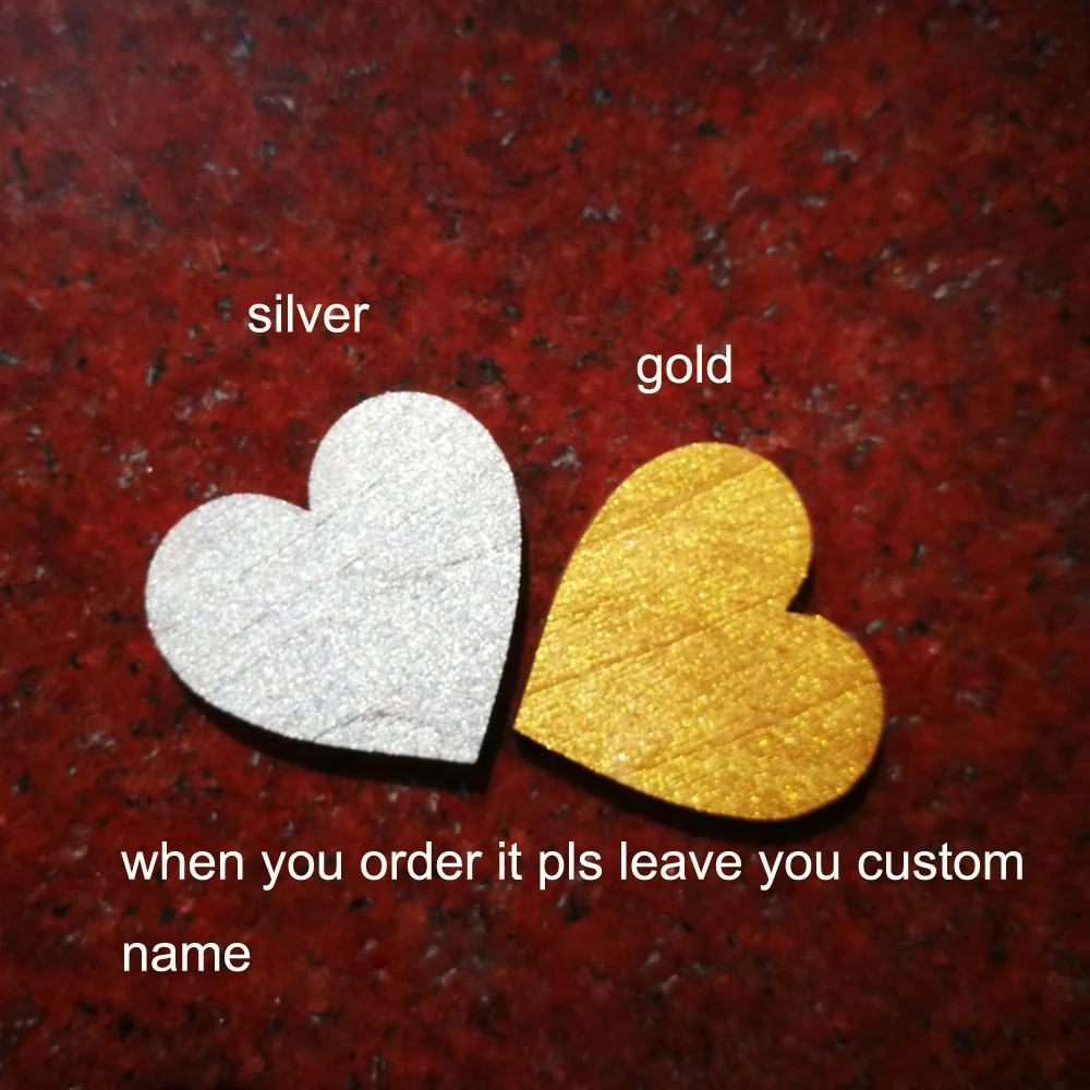Personalised Wedding Couples Hearts Cake Topper Bride and Groom Custom Name Cake Toppers Wedding Party Decoration Casamento (2)