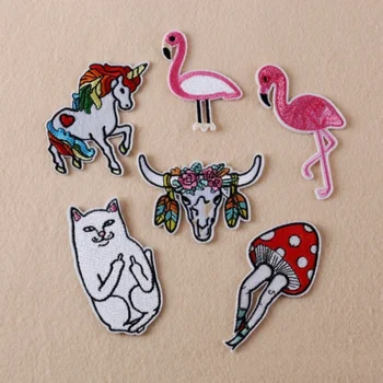 

Wholesale 40pcs DIY Embroidered Sewing On Patch Iron-On Patch Stickers For Clothes Sewing Fabric Applique Supplies YO06