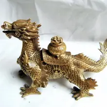 Китай Коллекция Латунь Скульптура дракона