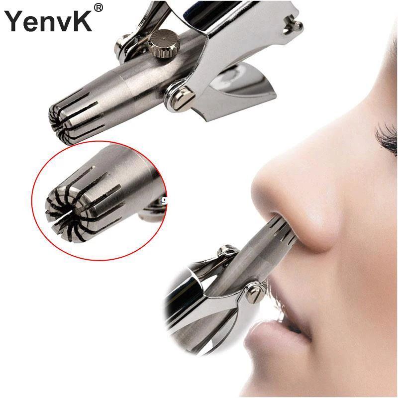 Stainless Steel Manual Nose Hair Trimmer Washing Nose Shaver Device Mechanical Nose Hair Trimmer Shaving Hair Removal Tool (6)