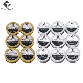 

Tsondianz Hot 3m/5m/roll NEW Clapton Wire For RDA RBA Rebuildable Atomizer Heating Wires Coil Alien Clapton Heating Wire NI80