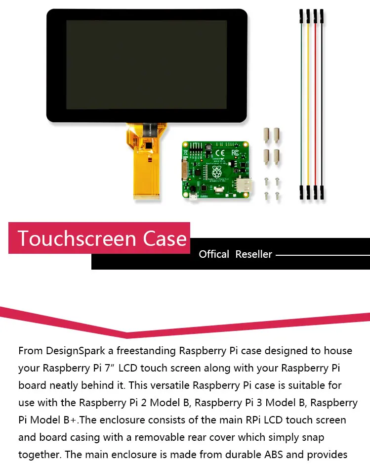 В наличии официальный ЖК-экран 7 дюймов емкостный сенсорный дисплей модуль для Raspberry Pi 3 B + Raspberry Pi сенсорный экран