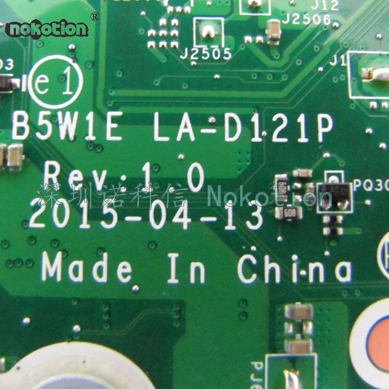NOKOTION B5W1E LA-D121P NBG2K11002 NB. G2K11.002 материнская плата для ноутбука acer Aspire ES1-520 основная плата ddr3 полный тест