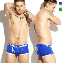 Пляжный отдых серии Хлопок Магистральные мужские детские трусы-боксеры высокого качества растягивается хлопок Мужское нижнее белье Интимная Горячие мужские трусы