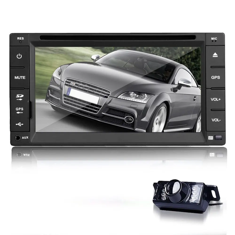Free Backup Camera! 6.2'' In dash GPS Navigation 2 DIN Car Stereo DVD