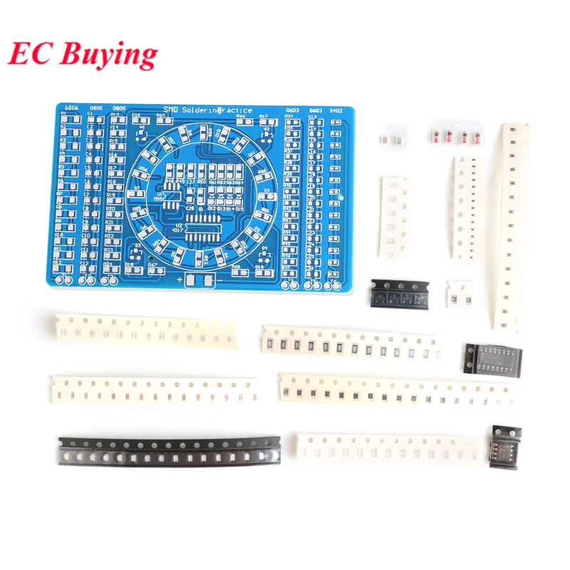 Gikfun SMD SMT Components Solder Kit Practice PCB Board Electric Led DIY Kit for 