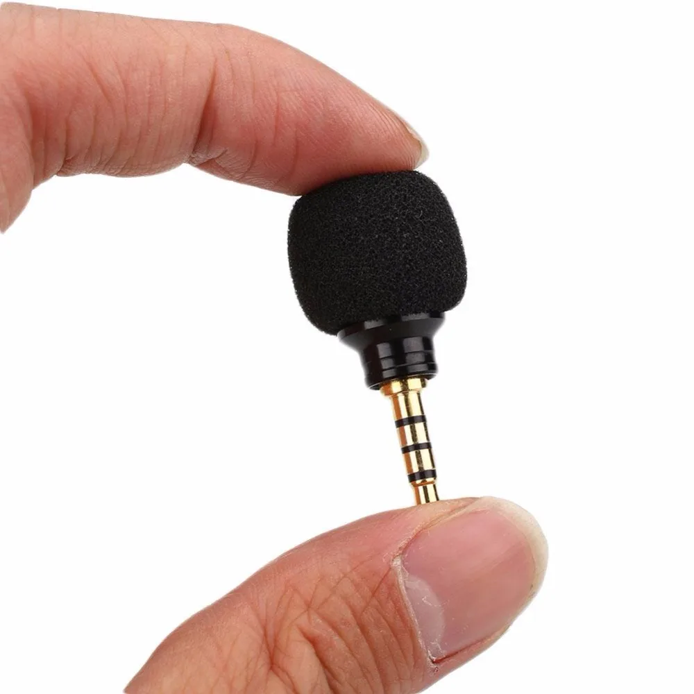 Мини портативный 3,5 мм разъем микрофона всенаправленный микрофон для записи мобильного смартфона диаметр 20 мм