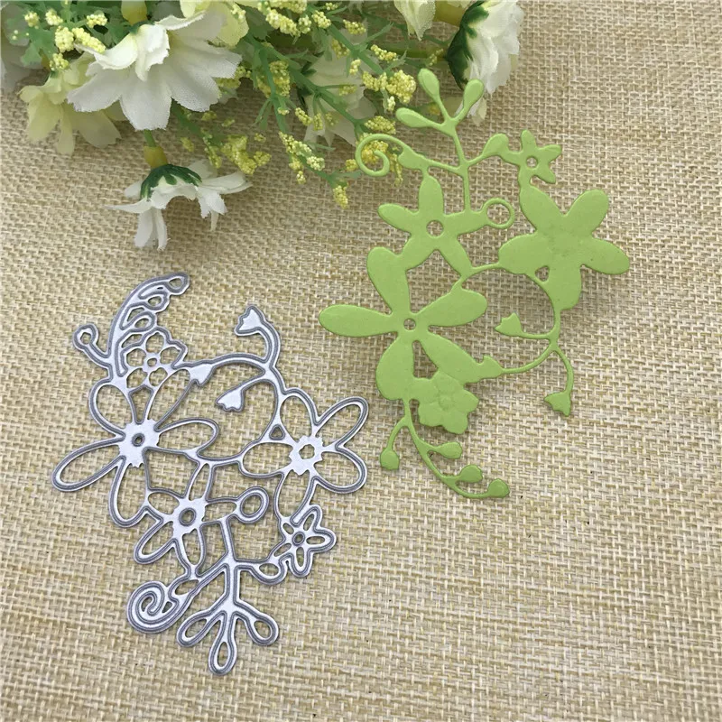

Flowers Metal Cutting Dies Stencils for DIY Scrapbooking Christmas Greeting Cards Decorative Embossing Template