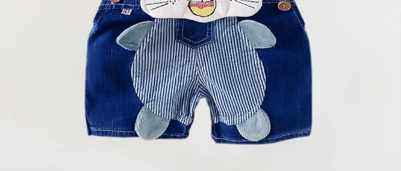 BibiCola/новые детские штаны для мальчиков комбинезоны с рисунком милого тигра весенне-летние детские джинсы для маленьких мальчиков весенние штаны uspender