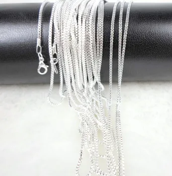 

New Arrival Smooth Silver Plated Long Chain Necklace With Lobster Clasps Girl's Nice Accessory For Summer Party
