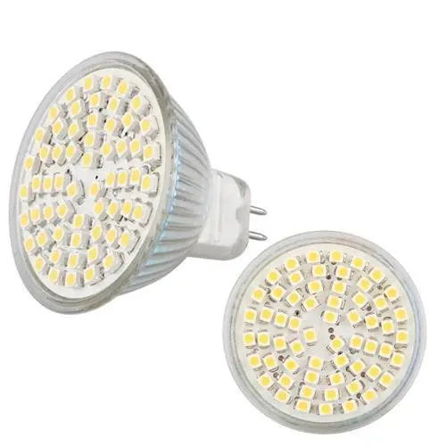 10X MR16 3528SMD 60 Светодиодный светильник с ампулой A Светодиодный прожектор MR16 GU5.3 DC12V Venta como las tortas calientes 5W