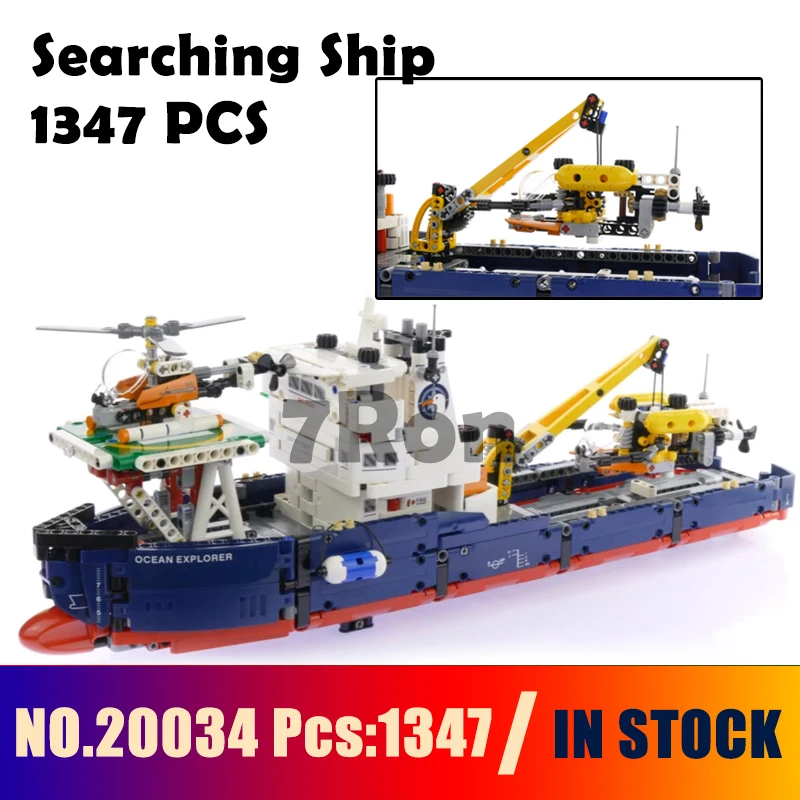 

20034 1347pcs Searching Ship Set Model building blocks Figure Bricks Compatible with Lego Technic 42064 toys hobbie for children