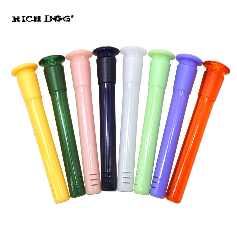 

140MM Acrylic Downstem Diffuser 14mm 18mm Male Female Joint Colorful Acrylic Plastic Down Stem For Glass Banger Water Pipes