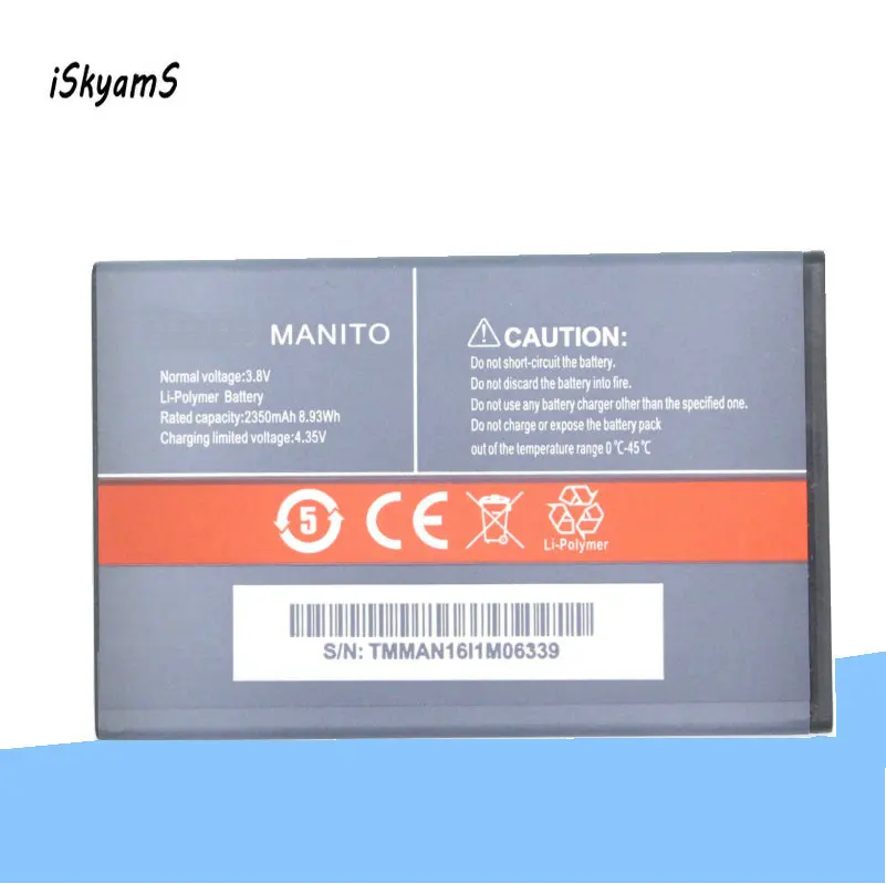 

iSkyamS 1x 2350mAh /3.8V Replacement Battery For CUBOT MANITO Battery Batterie Bateria Batterij Accumulator