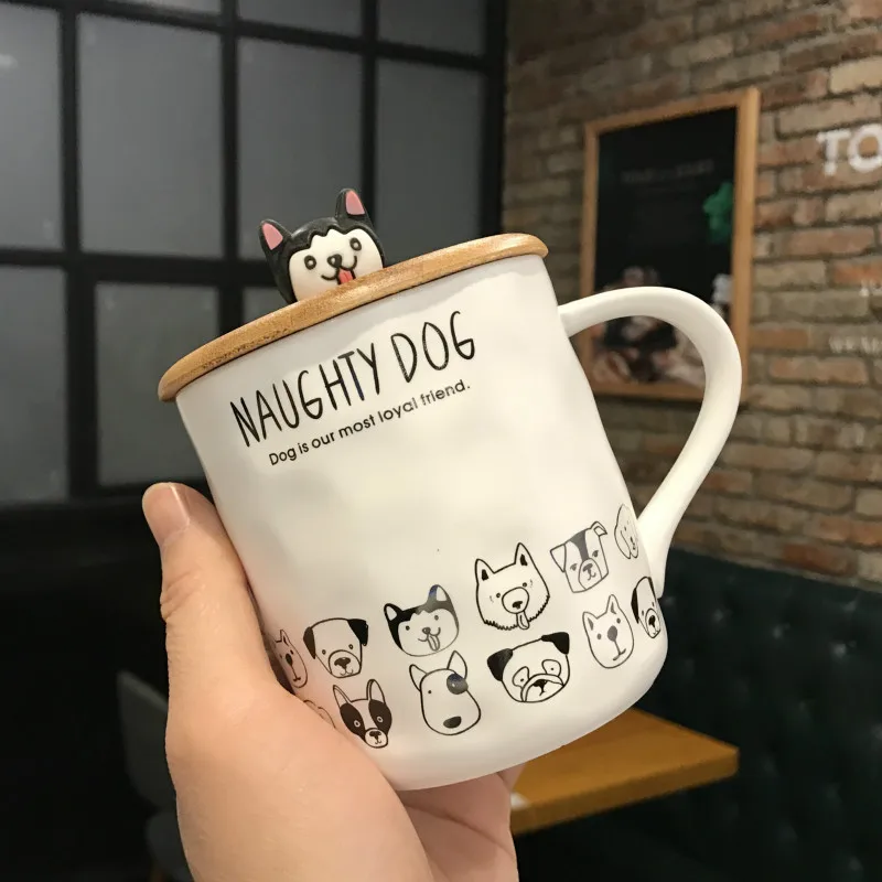 Креативный мультфильм 3D корги Французский бульдог керамические кружки милый большой емкости чашка "Собака" Студенческая Пара кружка для друга Подарочная чашка