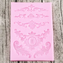 1 шт. цветочный узор силиконовая форма коврик 3D кружева тиснение плесень помадка декорирование тортов Сахар ремесло выпечка Кондитерские инструменты для торта