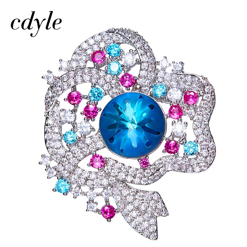 Cdyle Crystals from Swarovski Brooches Women Austrian Rhinestone