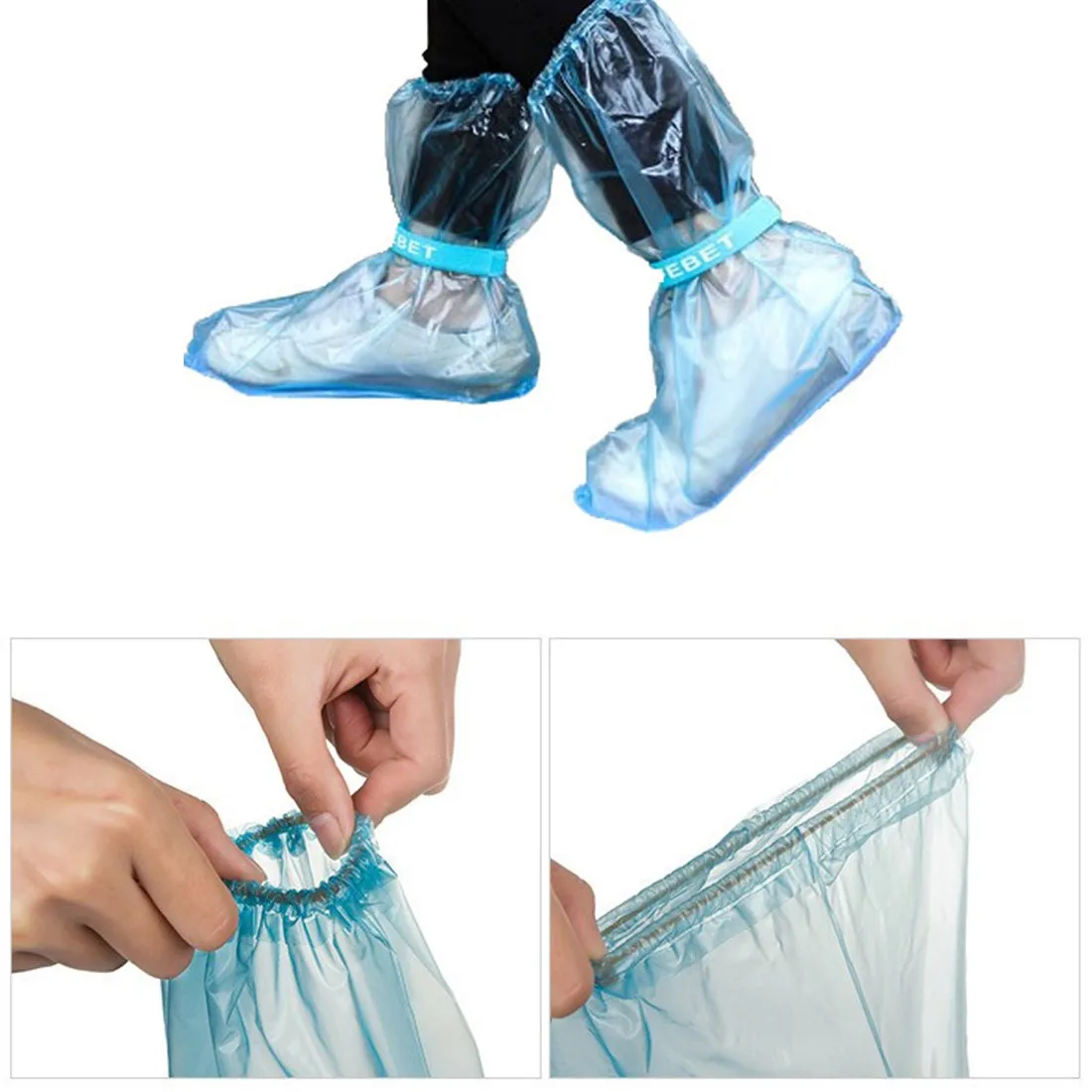 

Great Sale Antiskid Waterproof Reusable Raincoat Set Rain Shoe Boots Cover Overshoes