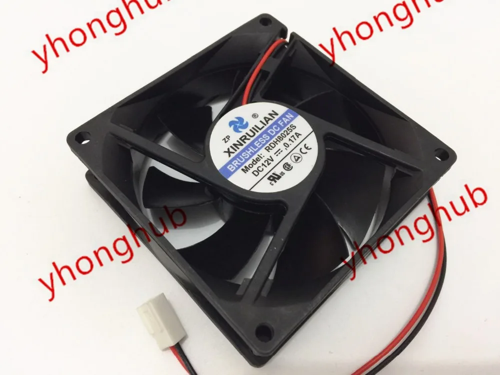 Xinruilian RDH8025S Сервер охлаждающий вентилятор DC 12V 0.17A 80x80x25 мм