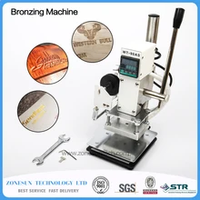 Hot Foil Stamping Machine Manual Bronzing Machine for PVC Card leather and paper stamping machine