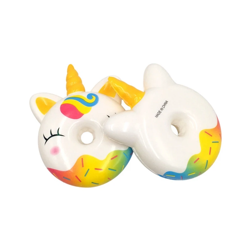Kawaii Unicorn Donut Squishy PU Slow Rising Scented Squeeze Toy Antistress Funny Toy Gags Practical Jokes Birthday Gift Squishie