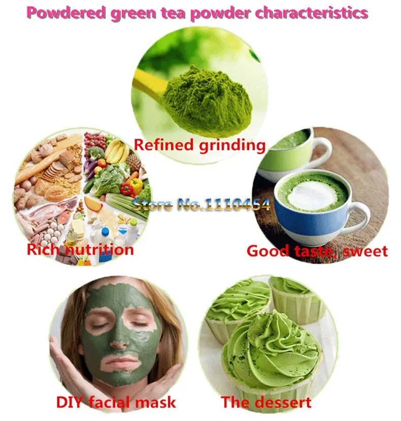  Premium 250g China Matcha Green Tea Powder 100% Natural Organic Slimming Matcha Tea Weight Loss Food Powder Green Tea 