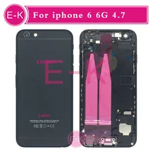 Blavk high quality Complete Battery Back Housing Cover with Flex Cable Full Assembly Replacement For iPhone