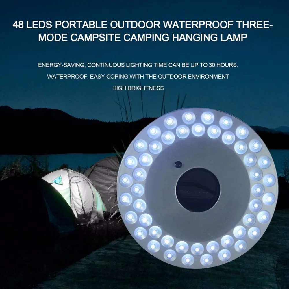 OUTAD 48 LED Portable Outdoor Camping Light UFO Tent Lamp Waterproof