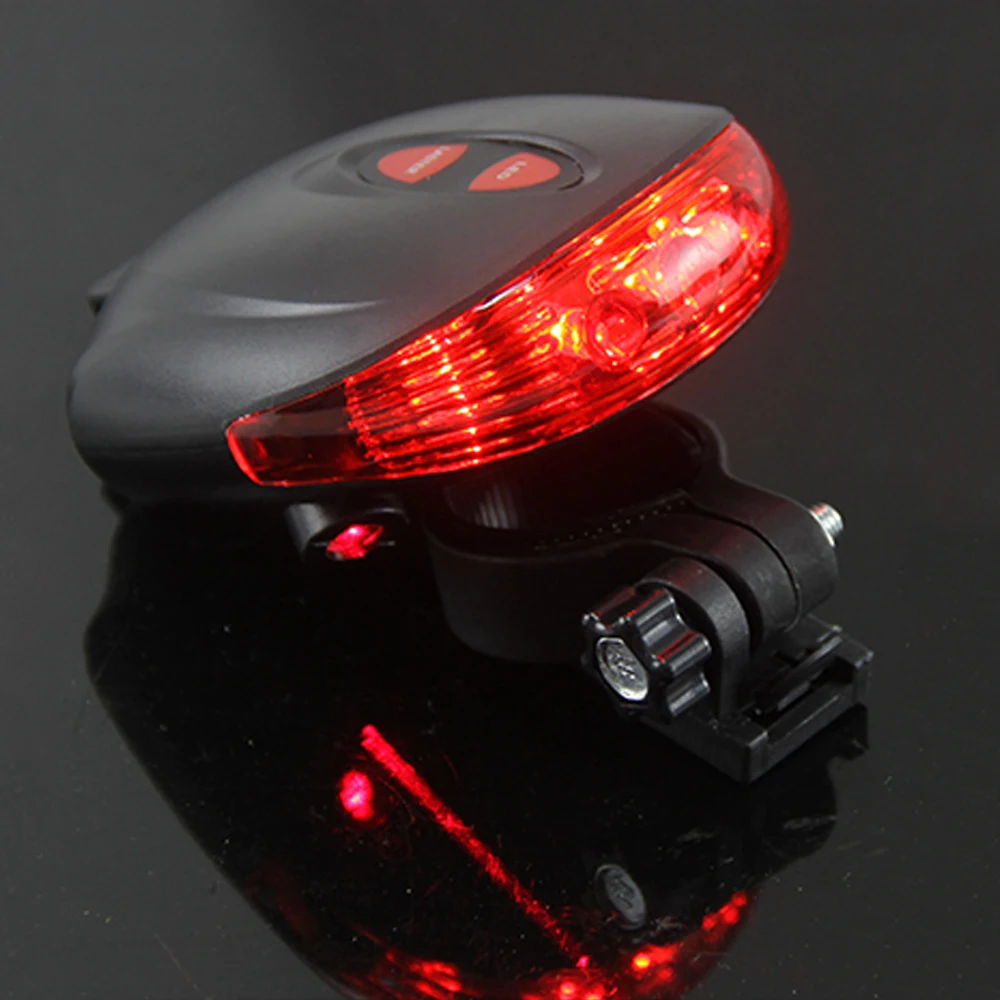 Светодиодный фонарь для велосипеда, 5 светодиодный+ 2 лазерных предупреждающих фонаря, задний фонарь для горного велосипеда, водонепроницаемая ночная прогулка, снаряжение для верховой езды на открытом воздухе