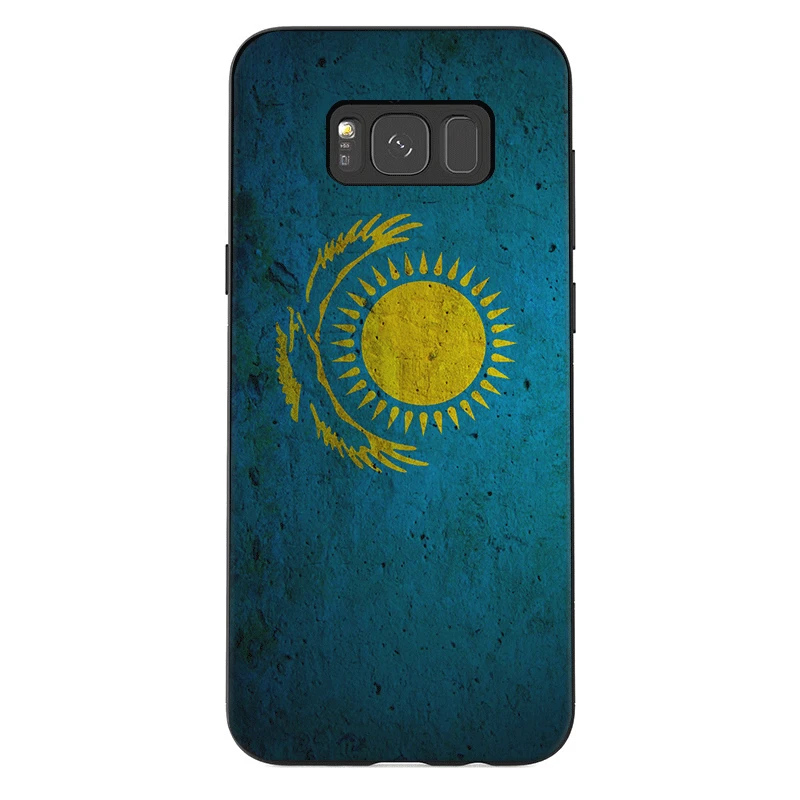 B2 Силиконовый для мобильных телефонов Чехол для Samsung Galaxy A3 A5 A6 A7 A8 A9 A10 A30 A40 A50 A70 J6 плюс Чехол флаг Казахстана Популярные - Цвет: B2