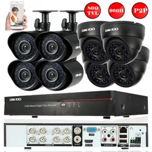 OWSOO 8CH канала полный 960 H/D1 800TVL видеонаблюдения DVR безопасности Системы поддержка Ночное видение обнаружения движения E-mail сигнализации