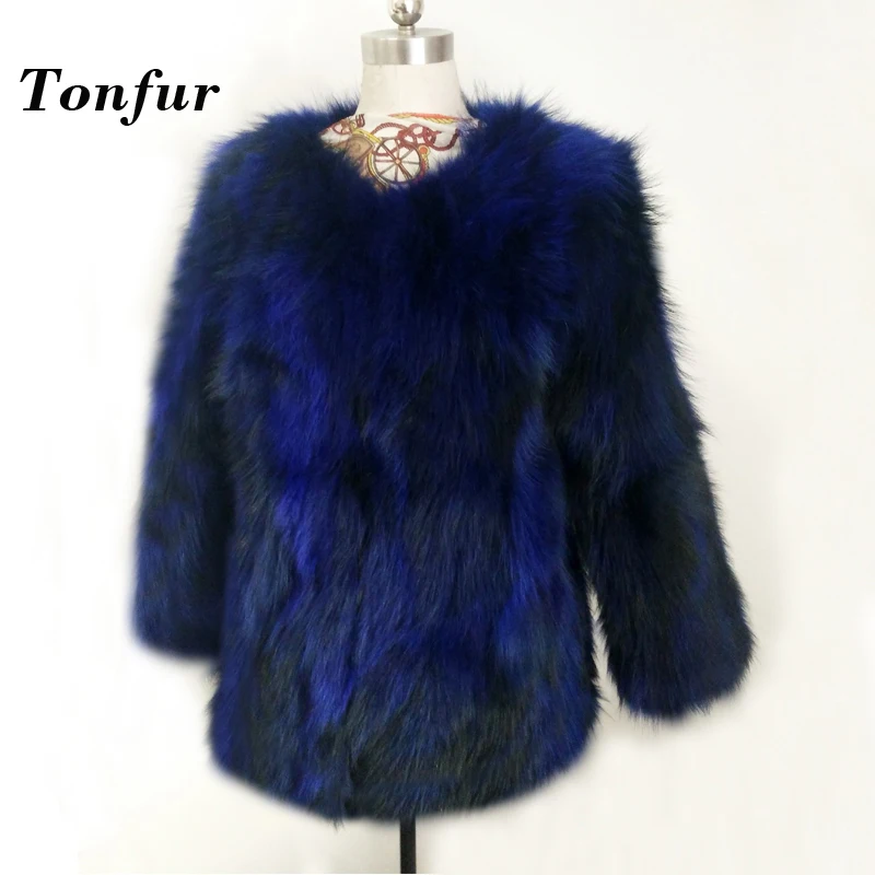 

Women 2019 New Thick Warm Genuine Raccoon Fur Coat Long Hair Natural Raccoon Fur Overcoat factory customize fur outwear tbsr55