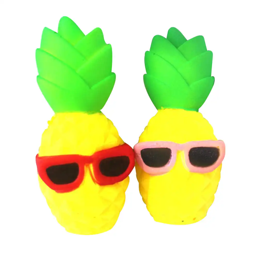 pineapple squishy with sunglasses