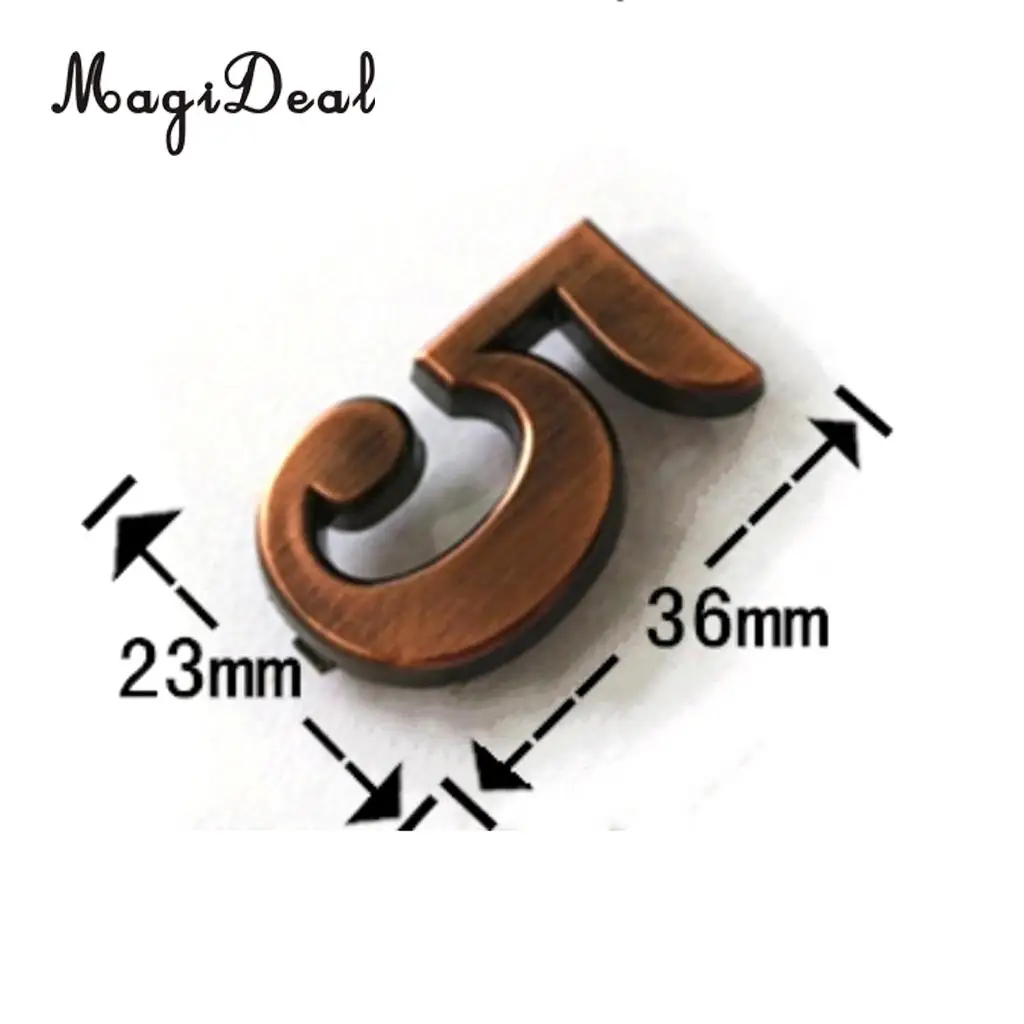 ABS Plastic Vintage Style Customized Home Address Sign House Hotel Door Gate Number Sign Decorative Address Plaque Sign