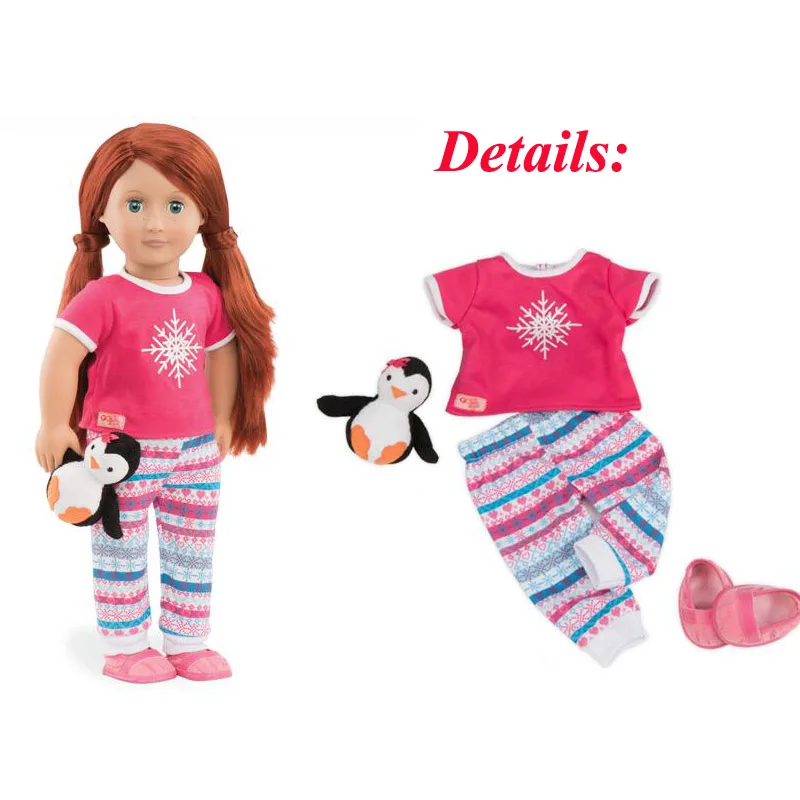 Fashion-Doll-Clothes-Dots-Swimsuit-Bikini-Shorts-Purple-Shoelace-Charms-Sandals-Doll-Accessories-Fit-43cm-Baby