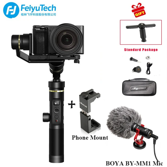 FEIYUTECH Feiyu G6 Plus 3 axis Handheld Brushless Stabilizer Gimbal for
